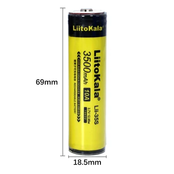 1-10BUC LiitoKala Lii-35S baterie 18650 3.7 V litiu-ion 3500mAh baterie cu litiu potrivit pentru lanterna PCB protecție