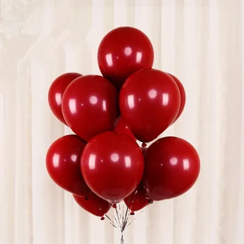 100buc Ruby Agat roșu baloane metalice inima rosie Ponegranate balon roșu pentru Aniversarea de nunta petrecere de ziua decor bile de aer