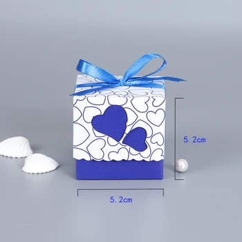 10buc Fereastră Pătrată Bomboane Cutii de Depozitare Cupcake Cutii Pentru Nunta, Ziua de nastere Dragoste Inima Cutie Cadou Cutii de Bomboane de Hârtie Kraft Inima