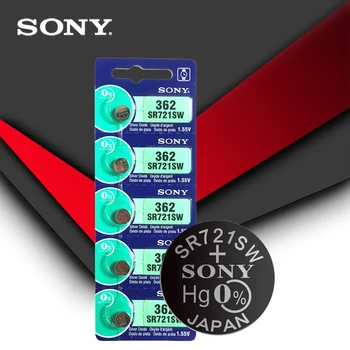 10pc Sony Original 362 SR721SW V362 GP62 AG1 1.55 V Oxid de Argint Baterie de Ceas SR721SW 362 Butonul Monedă de Celule FABRICATE IN JAPONIA