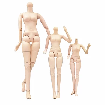 14/18/22 Inch Mobile Articulate BJD Organism Păpușă Jucărie de sex Feminin Goala Nud Corp cu Pantofi Fără Cap Accesorii Jucării pentru Fete