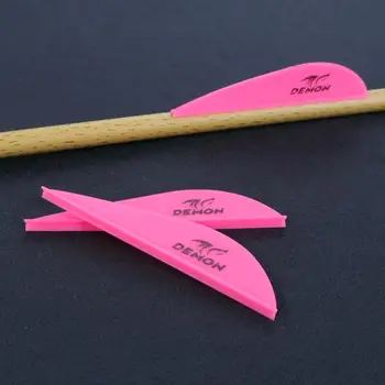 2.5 inch Săgeată Plastic Paletele Fletching Dreapta Waterdrop TPU Țintă pentru Săgeți de Vânătoare DIY 60 Buc/Lot