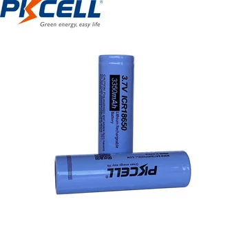 2 buc*PKCELL ICR18650 Lithum Baterii Reîncărcabile 3350mAh Reală Capacitate 3.7 V +1buc Baterie Încărcător Pentru Baterie 18650