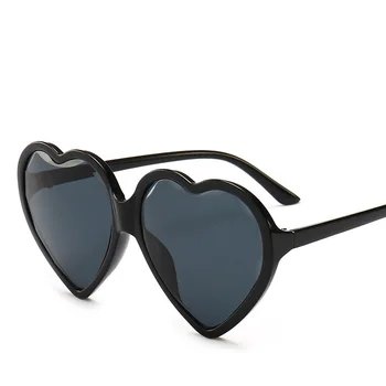 2019 Moda de Înaltă Calitate Forma de Inima ochelari de Soare pentru Femei Brand Designer Tendințele Supradimensionate Cadru Drăguț Sexy Ochelari de Soare UV400