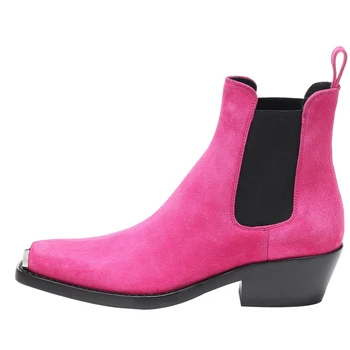 2020 iarna Noua Moda de Metal a Subliniat Toe Glezna Cizme de Piele naturala pentru Femei Cizme Femei Alunecare pe Plat Doamnelor Pantofi de Bază
