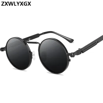 2020 Metal Steampunk ochelari de Soare Barbati Femei Moda Rotund Ochelari de Brand, Design de Epocă ochelari de Soare de Înaltă Calitate UV400 Ochelari