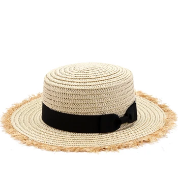 2020 Nou Vanzare Apartament Mare Pălărie de soare de Vară, de Primăvară de Călătorie pentru Femei Capace Bandaje Plaja copilului Traw Pălărie Respirabil Fete pălărie