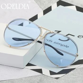 2020 Noua Moda ochelari de Soare Doamnelor Supradimensionate de Lux ochelari de Soare Femei Oglinda Retro Doamnelor Gradient de Culoare ochelari de Soare Fierbinte UV400