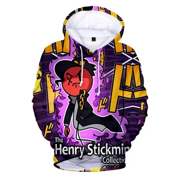 2020 Vânzare Fierbinte Henry stickmin 3D Harajuku Hanorac Bărbați Femei Hip Hop Pulover Topuri 3D Toamna Confortabil Casual Hoodie