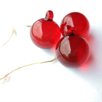 30mm Sticlă Roșie Magie Buna Bile Superb Candelabru de Cristal Pandantive Pom de Crăciun Agățat Picături de Decor