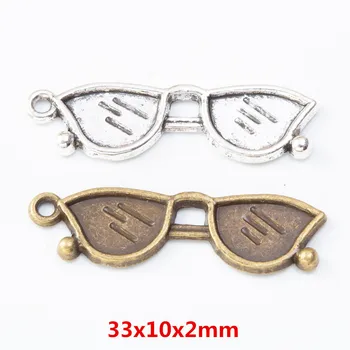 35 piese retro de metal aliaj de zinc ochelari Pandantiv pentru DIY bijuterii handmade colier face 8029