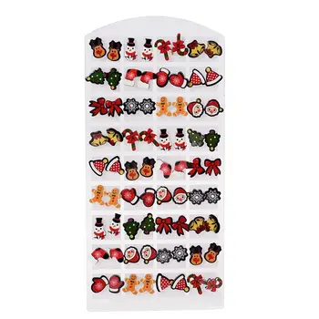 36 Perechi/lot de Crăciun Cercei de Vânzare FIERBINTE coreea Moda Femei Drăguț Litere Stud Cercei Mix Mulțime de Mini Brincos Pequenos Bijuterii