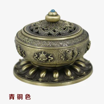 3color aliaj de cupru arzător de tămâie de uz casnic cameră ceai ceremonia de decorare lemn de santal placa arzător de tămâie Zen aroma meserii
