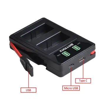 4x BLN-1 PS BLN1 PS-BLN1 Baterie + LED-uri Built-in USB Dual Incarcator pentru Olympus OM-D E-M1 E-M5 Mark II PEN-F E-P5 EM1 EM5 PENF EP5