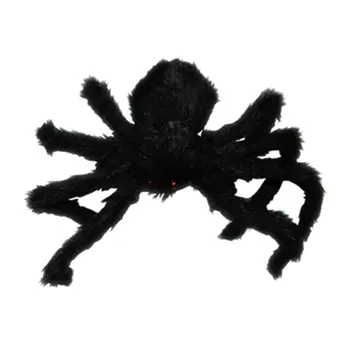 75cm Mare de Pluș Halloween Spider Negru Păianjen Înfricoșător Jucărie elemente de Recuzită de Halloween Festival Consumabile Partid de Groază Bar Decor