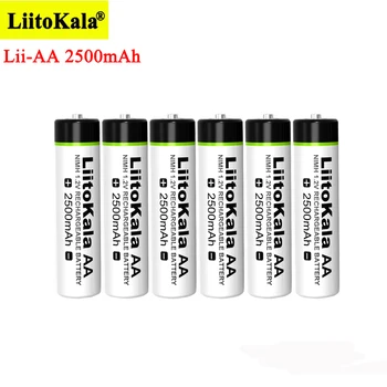 8pcs Liitokala 1.2 V AA 2500mAh Ni-MH baterie aa pentru Temperatura arma de control de la distanță jucărie mouse-ului baterii