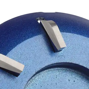 90mm 8 Dinți din Lemn Turbo Sculptură Disc Tungsten din Oțel Rotund Tava de Ceai Negru /Albastru Sculptură în Lemn Tăietor de Utilizare pentru Polizor unghiular
