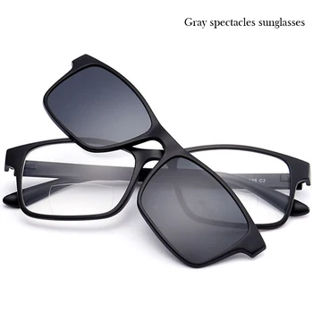 Apartament nou de lentile Polarizat ochelari Multifunctionale Presbyopic Ochelari de vedere Magnetic costum Trei piese de ochelari de Citit +1 1.5 2 2.5 3