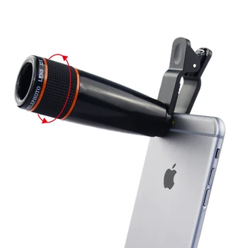 APEXEL 12X Zoom Clip Telescop aparat de Fotografiat Lentilă Pentru IPhone XS MAX XR Samsung Galaxy S8 S9 Xiaomi, Huawei, LG Camera de Camping, pentru Drumeții