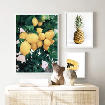 Arta De Perete Panza Pictura Portocale Ananas, Mango, Papaya, Pere Fructe Nordice Postere Si Printuri Poze De Perete Pentru Living Decorul Camerei