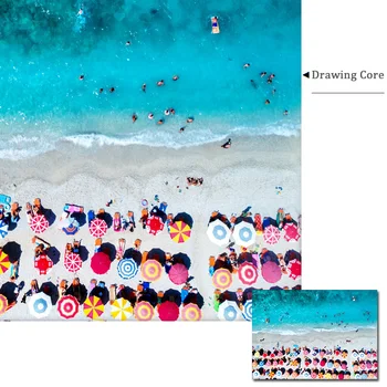 Bleumarin Roz Ocean de Apă Postere si Printuri Canvas peisaj Marin Paintins Apa de Mare Arta de Perete Poze Decor Acasă Decor Modern