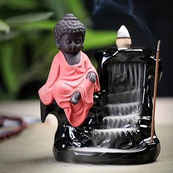 Budismul Ceramice refluxul Tămâie Arzătoare de Portelan Cădelnița cu Tămâie cascada Titularul Decor Yoga Sakyamuni Buddha Consumabile