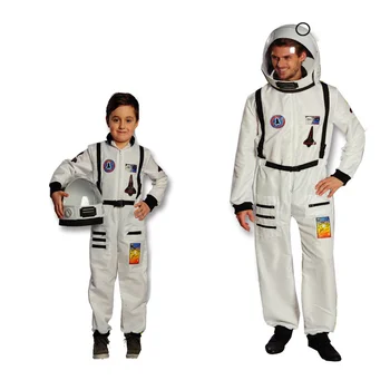 Carnaval De Halloween Astronaut Salopeta Petrecere Etapă Joc De Rol Cosplay Costum Familia Spatial Bărbați, Copii, Băiat, Copii, Body