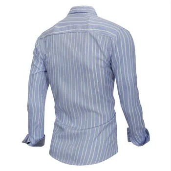 Casual Barbati Clasic Camasa cu Dungi cu Maneca Lunga Camasa Barbati Business Formal Shirt Mens Îmbrăcăminte de Înaltă Calitate pentru Bărbați Tricou de Bumbac