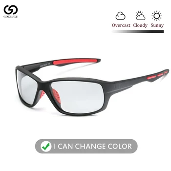 Cel mai bun de vânzare polarizat ochelari de soare de culoare, cutie ochelari femei bărbați oval ochelari de soare sport GOZLUGU