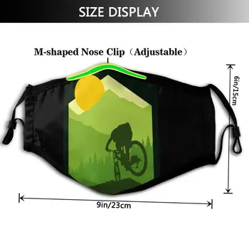 Ciclism Gura Masca de Fata cu Bicicleta Mai mult Masca Faciala Amuzant Kawai cu 2 Filtre pentru Adulți