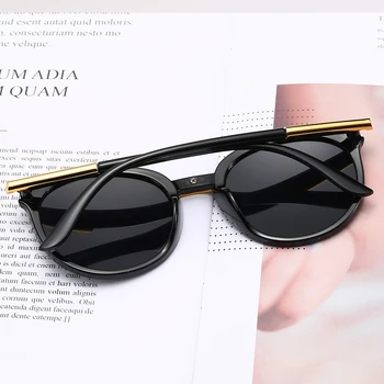 Clasic Rotund Epocă ochelari de Soare pentru Femei Brand de Moda de Design Oglindă Ochelari de Soare de sex Feminin Nuante Retro Gafas Oculos De Sol UV400