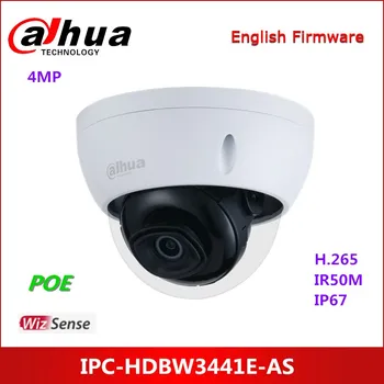 Dahua 4MP IR Fix focal Dome WizSense Cameră de Rețea IPC-HDBW3441E-FI Built-in LED-uri IR Camera IP