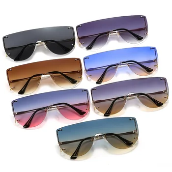 D&T 2021 Nouă Tendință Ochelari de Soare Femei Bărbați Aliaj Cadru Metalic PC Culoare Lentile Negru Petrecere de Lux Cool Protecția Ochilor ochelari de Soare