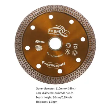Diamond Saws Lama Presate la Cald Sinterizate Plasă Turbo Disc de Tăiere Pentru Marmura Granit Placi Ceramice G8TB