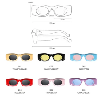 DYTYMJ Suqare ochelari de Soare Femei Vintage Brand de Lux ochelari de Soare Femei/Bărbați de Lux Ochelari de Designer pentru Femei Pătrat Gafas De Sol Mujer