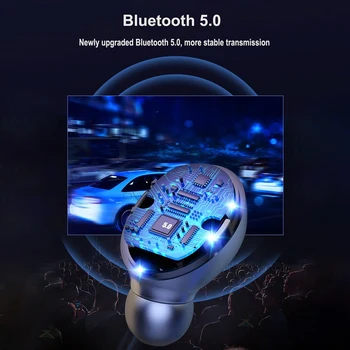 F9-5 TWS Bluetooth 5.0 Wireless Căști Căști Touch Control Căști Stereo Sport Cască Display LED de Jocuri de noroc apa de gura