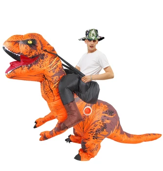 Fierbinte de Vânzare Adulți Halloween Costume Cosplay Arunce în aer Dinozaur T-rex Gonflabil Costume Petrecere, Joc de Rol Mascota Disfraz pentru Om