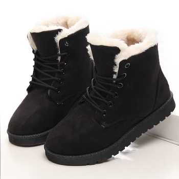 Glezna Cizme Pentru Femei Cizme de Blană Cald Cizme de Iarna pentru Femei Cizme de Zăpadă Pantofi Plus Dimensiune Pantofi de Iarna Botine Non-alunecare Botas Mujer
