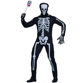 Groază Schelet de Cosplay, Costume de Halloween pentru Copii Adulti Moartea Craniu Fantomă Familie de Potrivire Tinuta de Ziua Morților Rochie Fancy