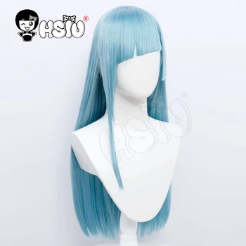 HSIU Miwa Kasumi Peruca Anime Jujutsu Kaisen Cosplay Gri albastru părul Lung+Liber Brand capac de peruca