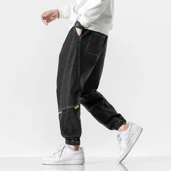 IiDossan 2020 Streetwear Barbati Blugi Regular Fit Femei de Primăvară Hiphop Pantaloni din Denim de Calitate Superioară Salopete Joggeri Blugi Bărbați de Vânzare Fierbinte