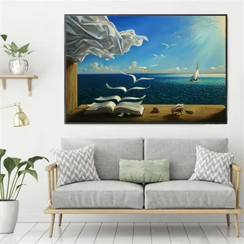 Ireal Oraș Șah Plajă Set de Tablouri Canvas Postere si Printuri HD Tipărite Cuadros de Arta de Perete Imaginile pentru Camera de zi Decor Acasă