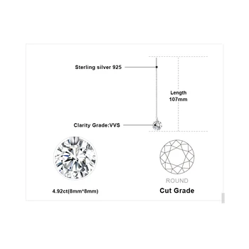 JewelryPalace Argint 925 Cubic Zirconiu CZ Lung Picătură Cercei Pentru Femeile coreene Cercei 2021 Cercei Moda Bijuterii