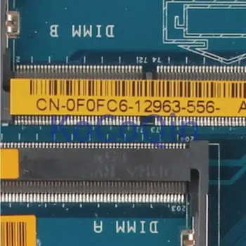 KoCoQin NC-0F0FC6 0F0FC6 Laptop placa de baza Pentru DELL Inspiron 5558 i3-5005U LA-B843P SR244 DDR3 Placa de baza
