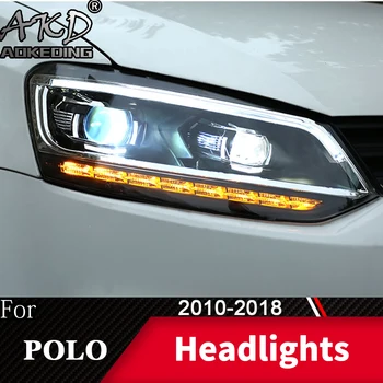 Lampă de cap Pentru Auto VW volkswagen Polo 2010-2018 Vento Faruri de Ceata Lumini de Zi de Funcționare Lumina DRL H7 LED Bi Xenon Bec Accesoriu