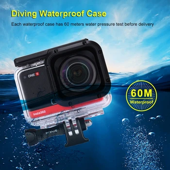 LANBEIKA 60m sub apă Adâncimea de Scufundare Caz rezistent la apa Camera de Locuințe Scufundări Coajă de Protecție pentru Insta360 O R 1.0 inch Ediție