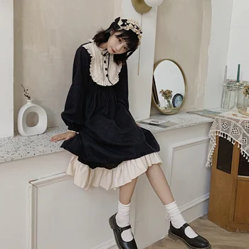 Lolita rochie de epocă Întunecată Japoneză Loli sora moale Lolita zi rochie femei toamna anului 2019 noi