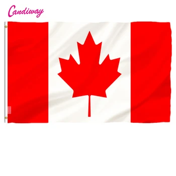 Mare 3ft x 5ft Steag Canadian Poliester Canada Frunze de Arțar Banner Piscină Interioară pavilion