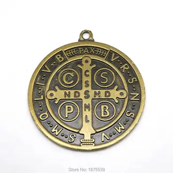 Mare St Benedict Medalie de Înaltă Calitate Pandantiv cu Diametrul de 90 MM