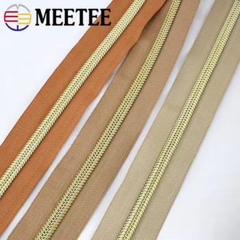 Meetee 4/8Meters 5# Nailon Codul Bobinei Fermoare Decor DIY de Cusut Saci Pungă de Îmbrăcăminte Zip Material Accesorii pline de culoare Disponibile